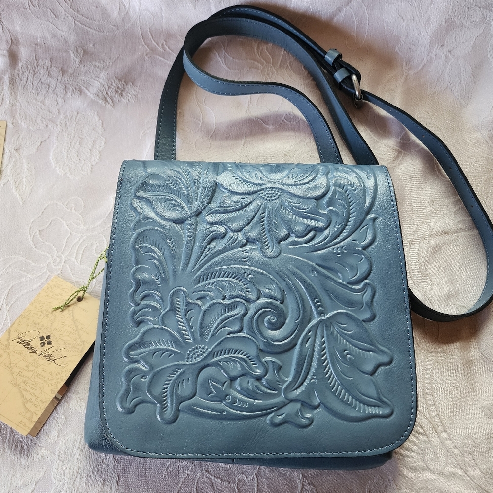 Patricia Nash Granada Crossbody - Safflower Blue